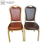 Chaises de salle à manger empilables modernes, chaise de banquet pour hôtel, salon en fer et école en Turquie, Pakistan, tube carré en métal, chaise de mariage