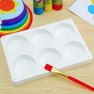 SINOART <span class=keywords><strong>6</strong></span> puits Art peinture <span class=keywords><strong>Palette</strong></span> plateau de peinture Palettes <span class=keywords><strong>Palette</strong></span> en plastique pour aquarelle - Product Image 4