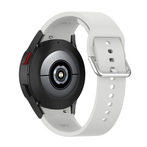 Bracelet en Silicone Tschick 20mm pour Samsung <span class=keywords><strong>Watch4</strong></span> <span class=keywords><strong>Classic</strong></span> 46 <span class=keywords><strong>42mm</strong></span> <span class=keywords><strong>Galaxy</strong></span> <span class=keywords><strong>Watch4</strong></span> 40 44mm Bracelet intelligent avec boucle en argent - Product Image 6