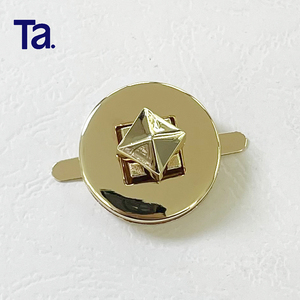 ตัวล็อคกระเป๋าแบบหมุ<span class=keywords><strong>น</strong></span> ทำจากโลหะผสมสังกะสี <span class=keywords><strong>ราคา</strong></span>ขายส่ง TANAI อุปกรณ์ตกแต่งกระเป๋า DIY ฮาร์ดแวร์กระเป๋าถือ ตัวล็อคกระเป๋าทรงกลม - Product Image 1