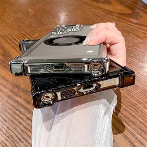 เคสแม่เหล็กไฟฟ้าสุดหรูสำหรับ <span class=keywords><strong>Samsung</strong></span> Galaxy S24ฝาหลังแบบใสกันกระแทก S22 FE <span class=keywords><strong>S23</strong></span>พิเศษ S21 - Product Image 4