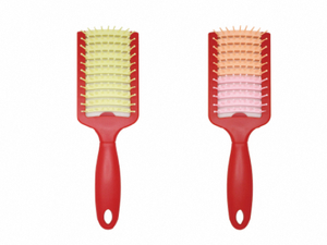 O Handle ceramic barrel roll <b>brush</b> <b>hair</b> styling tool with non slip rubber handle and soft bristle boar bristle for detangle use - Product Image 5