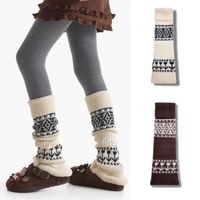 Chaussettes de compression en laine poilue tricotée pour femmes, hiver, au-dessus du genou, à lacets, jetables, respirantes, transparentes, antidérapantes, classe 1, avec bordure