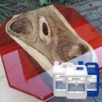 Résine époxy et durcisseur 100% purs pour table à manger en bois de rivière, meubles en bois