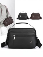 Nouveauté : Sac bandoulière en cuir PU de qualité supérieure, design tendance, prix de gros usine, avec logo personnalisé, pour homme, original