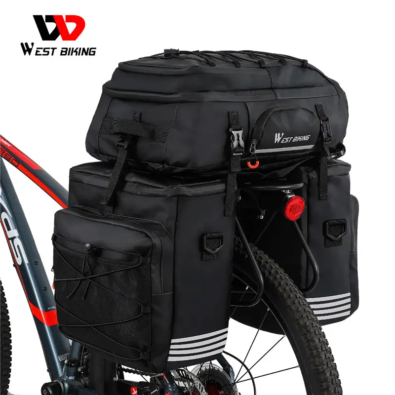 Водонепроницаемый рюкзак WEST BIKING, профессиональная уличная дорожная сумка для багажа, на заднюю стойку велосипеда