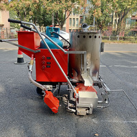 Chariot monté sur voiture pour machine de marquage de peinture de route thermoplastique