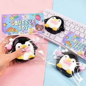 9cm TPR Cartoon Penguin <b>Squishy</b> Blind Box Slow Rising Stress Relief Fidget Toy With Mud Feeling Toy Solid No Liquid No Gel - Product Image 4