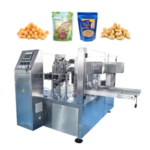 Automatic rotary almonds cashew nut packing machine chickpeas pistachio nut multihead weigher doypack machine