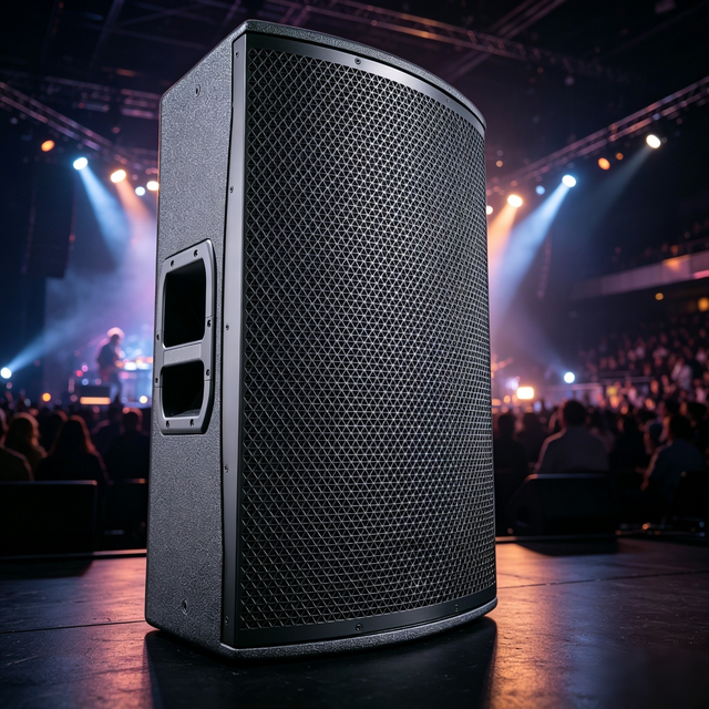 OEM Active Wooden 2-Way MKD15 15 Inch 1200W Powered Pro Audio Speaker Wooden Box Subwoofer with DSP Surround Sound