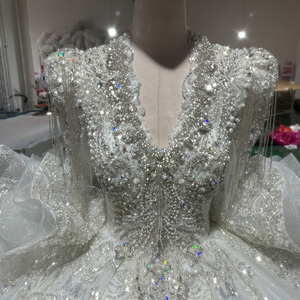 Jancember XS076 lujo borla hinchada nupcial vestido de novia vestidos de novia para las mujeres - Product Image 6