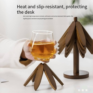 Tapis isolant thermique en bambou Nan pour Noël, dessous de plat créatif, dessous de verre, résistant à la chaleur et aux hautes températures, facile à nettoyer - Product Image 4
