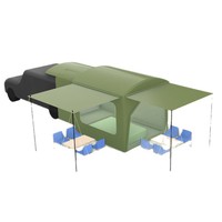 Tente tunnel gonflable pour SUV, en tissu Oxford, quatre saisons, imperméable, pour camping familial, portable, légère, ouverture rapide, 3000 mm