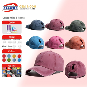 Casquettes de baseball X&K Y2K personnalisables avec logo, profil haut, maille, camouflage noir, beige diamant, 6 panneaux, snapback, casquettes de camionneur personnalisées - Product Image 1