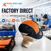 Casquette de cyclisme personnalisée avec logo pour hommes et femmes, respirante, anti-humidité, séchage rapide, pour la course en extérieur et le vélo