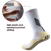 Chaussettes de sport professionnelles personnalisées en tissu éponge, montantes, pour la saison estivale, échantillon gratuit, antidérapantes, pour le football et le soccer, avec semelle fine de qualité supérieure