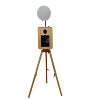 Machine photo vintage portable en bois véritable, légère, avec écran tactile, compatible DSLR, SLR, iPad, impression instantanée, WiFi