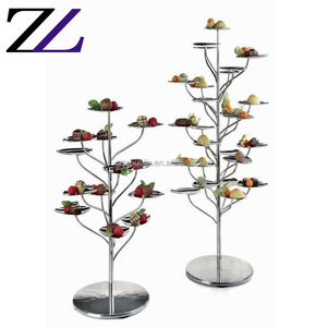 Free Standing Display <strong>Table</strong> Hall Tree Stainless Steel <strong>Outdoor</strong> Party Decoration Elegant Catering <strong>Buffet</strong> Metal Food Display Stand - Product Image 1