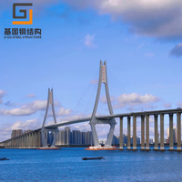 Puente de Estructura de Acero Estándar Certificado Q355, Material de Acero de Alta Resistencia a la Tracción para Proyectos de Infraestructura en el Extranjero