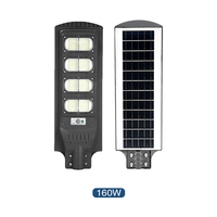 Lampadaire solaire à LED, étanche conforme à la norme IP65, luminaire d'extérieur, 80W, tout-en-un, vente en gros, nouveau modèle de 2020