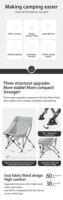 Nouvelle conception de chaise de plage pliante en aluminium ultralégère, moderne, pour dîner en plein air, détente, pique-nique