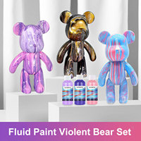 OSBANG Haute-Saturation 3 Couleurs 60ml Fluide Zero-Base Bear Paint Set Forte Couverture Colorants Acryliques Produit