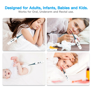 Thermomètres numériques portables et étanches pour bébés et adultes, flexibles, à utiliser sous le bras, pour la maison et les soins à domicile - Product Image 3