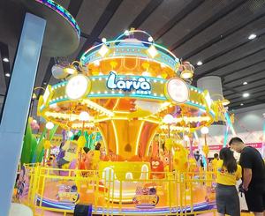 ม้าหมุนกลางแจ้งสุดหรู24ที่นั่งสำหรับเด็ก, ระบบม้าหมุนแนวตั้ง <span class=keywords><strong>Kardex</strong></span> กล่องดนตรีกระเป๋าเดินทางสนามบินรถโรตารี่ที่จอดรถปาร์ตี้ - Product Image 4