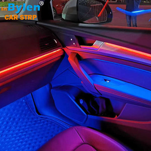 Bầu Không Khí Chiếu Sáng Nội Thất Môi Trường Xung Quanh Ứng Dụng Điều Khiển Xe <span class=keywords><strong>LED</strong></span> Strip Thâm Quyến 12V DC 90 Ánh Sáng Dây Pcb RGB Xe Và Tự Động Ứng Dụng Âm Nhạc - Product Image 1