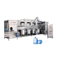 Machine de remplissage d'eau automatique de 5 gallons, ligne d'embouteillage d'eau potable 100-2400 BPH, prix usine