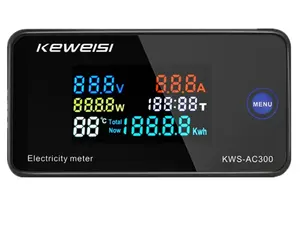 6IN1 AC Monitor 110V 220V 100A Voltage Current Power Factor KWH Electric Energy Frequency meter VOLT AMP voltmeter ammeter