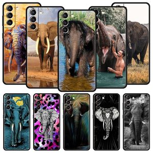 Coque de téléphone créative éléphant animal pour Samsung Galaxy S24 S23 S22 <span class=keywords><strong>S20</strong></span> Ultra S21 <span class=keywords><strong>FE</strong></span> 5G S10 S9 Plus S10E Soft Silicone Cover - Product Image 1