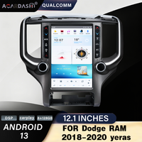Autoradio Android ACARDASH 12,1 pouces avec écran tactile pour Dodge Ram 2018-2020, CarPlay sans fil, multimédia, Qualcomm 8 cœurs