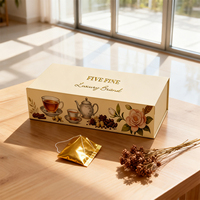 Caja de Embalaje de Papel Rígido Ecológica Hecha a Medida con Logotipo en Relieve y Cierre Magnético para Té, Hierbas, Café y Whisky