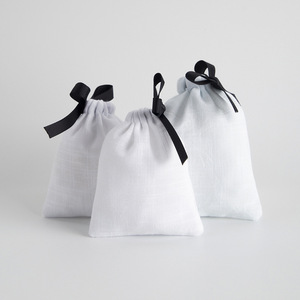 Cotton Drawstring <b>Bags</b> <b>White</b> Rectangular Jewelry Packaging 8x10cm 15x20cm Bracelet Bangle Storage <b>Bag</b> - Product Image 4