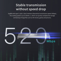 USB C 1 2 Tera 1T 1 إلى 1 2 4 إلى قرص خارجي محمول Dur Externe Disco Duro SSD محركات أقراص صلبة للكمبيوتر المحمول