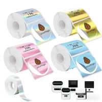 1000 autocollants adhésifs personnalisés imperméables orange vif pour la promotion de bougies, d'épicerie et de supermarchés