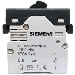 เบรกเกอร์วงจรขนาดเล็ก Siemens 5TG9520 1P 6A สำหรับป้องกันไฟฟ้า - Product Image 2