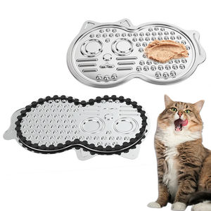 Großhandel neues Design tragbare Edelstahl Haustier lecken Matte Anti-Rutsch-Saugnapf umwelt freundliche Slow Feeder Hund/Katze trocken & nass - Product Image 6