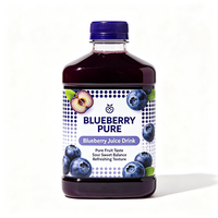 Étiquettes personnalisées Haoxuan pour bouteilles de jus de myrtille, autocollantes, imperméables, imprimées, pour boissons, impression d'étiquettes de qualité supérieure