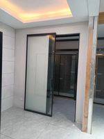 Model baru pintu hantu pintu geser tersembunyi sistem bingkai pintu kaca untuk rumah kantor
