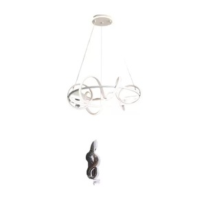 Lámpara LED moderna de anillo entrelazado para sala de estar: Eleva tu decoración del hogar Lámpara LED elegante con anillos trenzados - Product Image 5