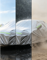Housse de voiture MELCO en PEVA et coton PP, extensible, anti-poussière, imperméable, résistante aux rayures, protection UV, épaisseur 1 mil, pour neige/glace
