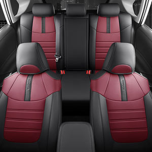 Coprisedili per Auto Personalizzati Specifici per <span class=keywords><strong>TOYOTA</strong></span> <span class=keywords><strong>RAV4</strong></span> 2020-2024 Set Completo Anteriore e Posteriore a Copertura Totale Accessori Auto in Pelle Nappa - Product Image 4