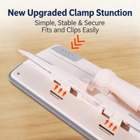Balai à poussière électrostatique plat avec manche en fer non extensible, pour usage humide/sec, avec tampons jetables non tissés, pour le nettoyage des sols, vente en gros OEM