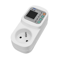 Enchufe inteligente TOMZN TOSVA-16LW Francia WIFI TUYA con medidor de voltaje, corriente y fugas, CA 110V 220V ajustable de 1-16A con temporizador y medición PE.