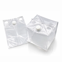 Sachet plat transparent personnalisé pour emballage alimentaire liquide de qualité alimentaire avec bouchon et poignées, double pochette de présentation