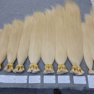 Buen precio Raw Bulk Cabello humano Super grueso y suave Virgen Extensiones de cabello a granel Onda natural y recto - Product Image 2