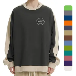 Sopro personalizado impresso logotipo cor bloco promocional fábrica Crewneck atacado camisola alta qualidade personalizado camisola para mim