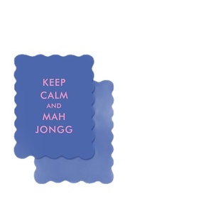 Cartas de Mahjong Coloridas de PVC Grueso con Bordes Ondulados <span class=keywords><strong>en</strong></span> Forma de Abanico, Accesorios Lindos e Interactivos, 4 Cartas Divertidas para Mahjong - Product Image 5
